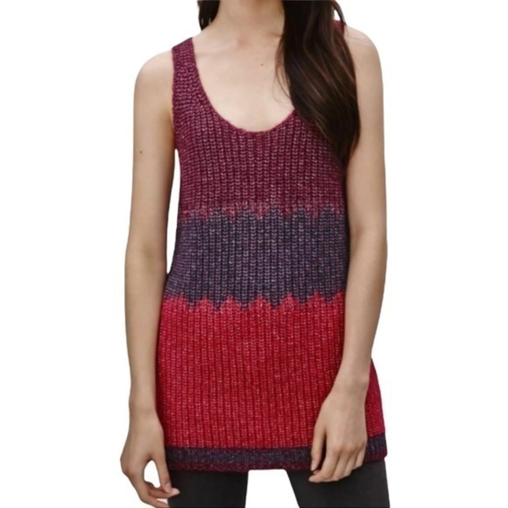 Wilfred Free Karolin Wool Blend Sleeveless Colorblock Sweater Size XS Aritzia